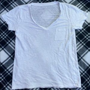 white transparent tee